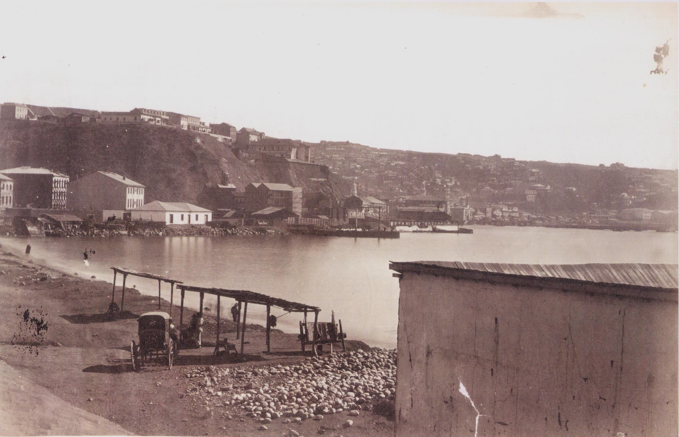 Vista de la Bahía de Valparaiso año 1870