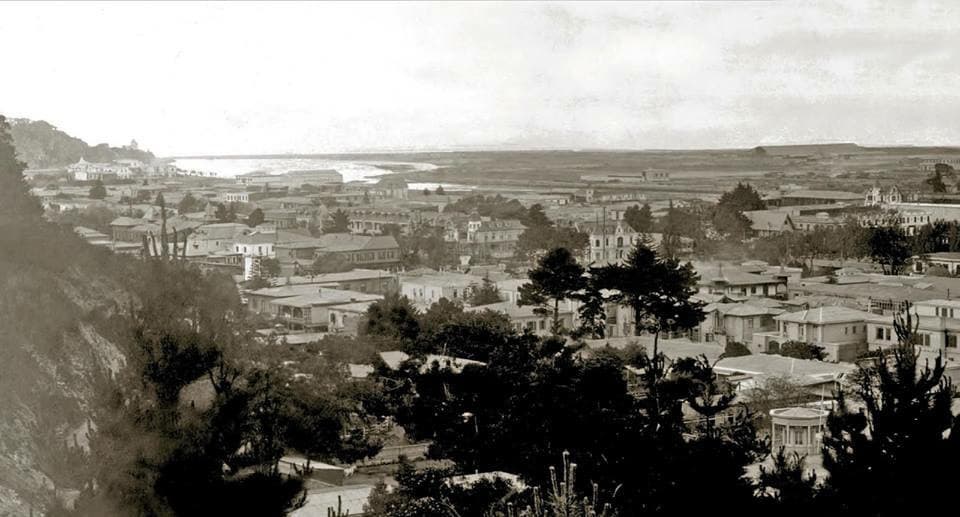 Borde costero y plan de Viña del Mar, 1920
