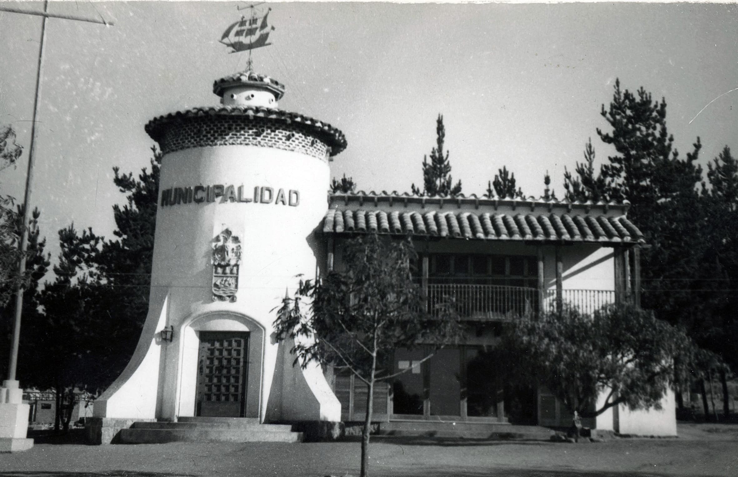 Municipalidad de Papudo en 1950