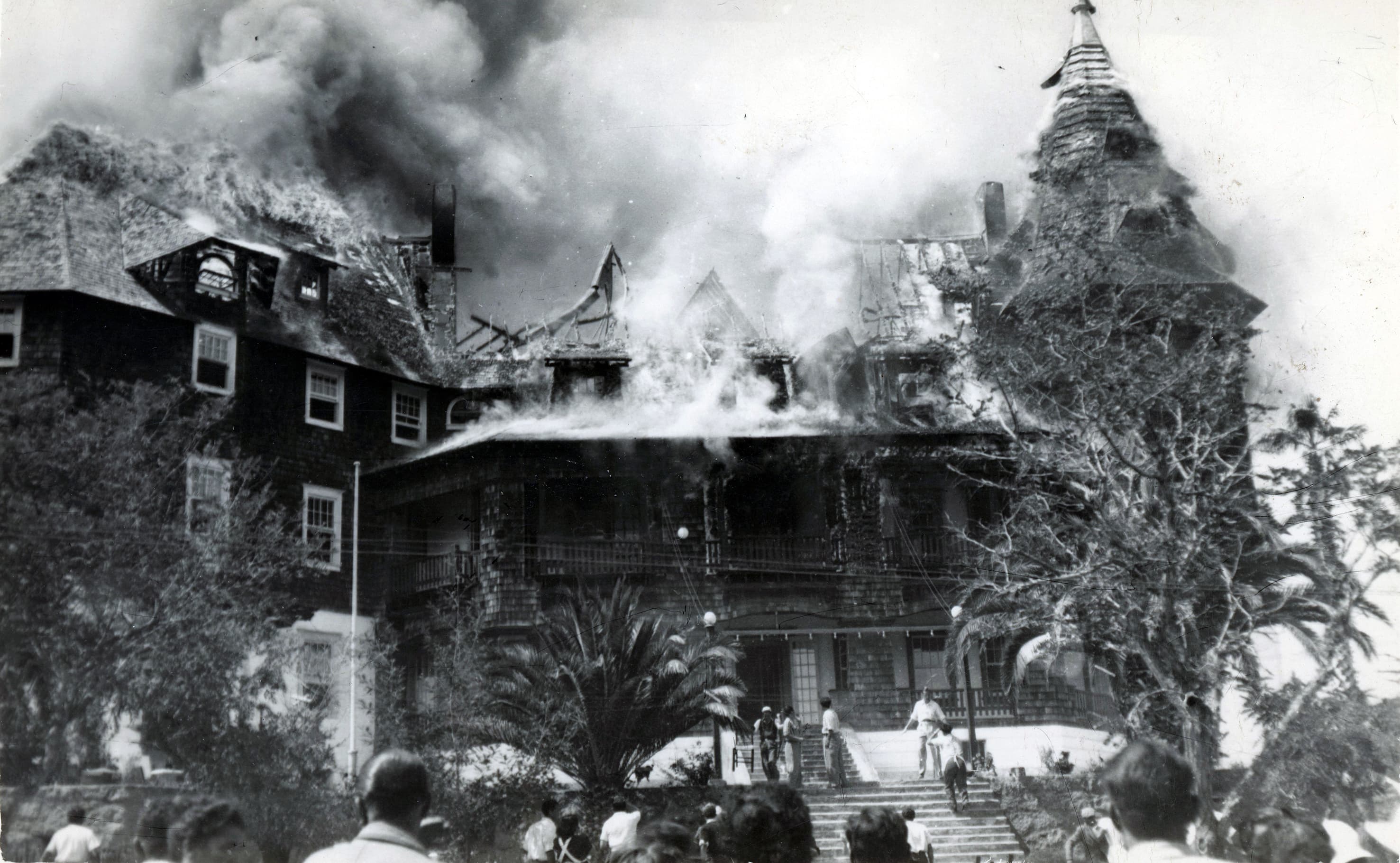 Incendio del Gran Hotel de Papudo en 1941