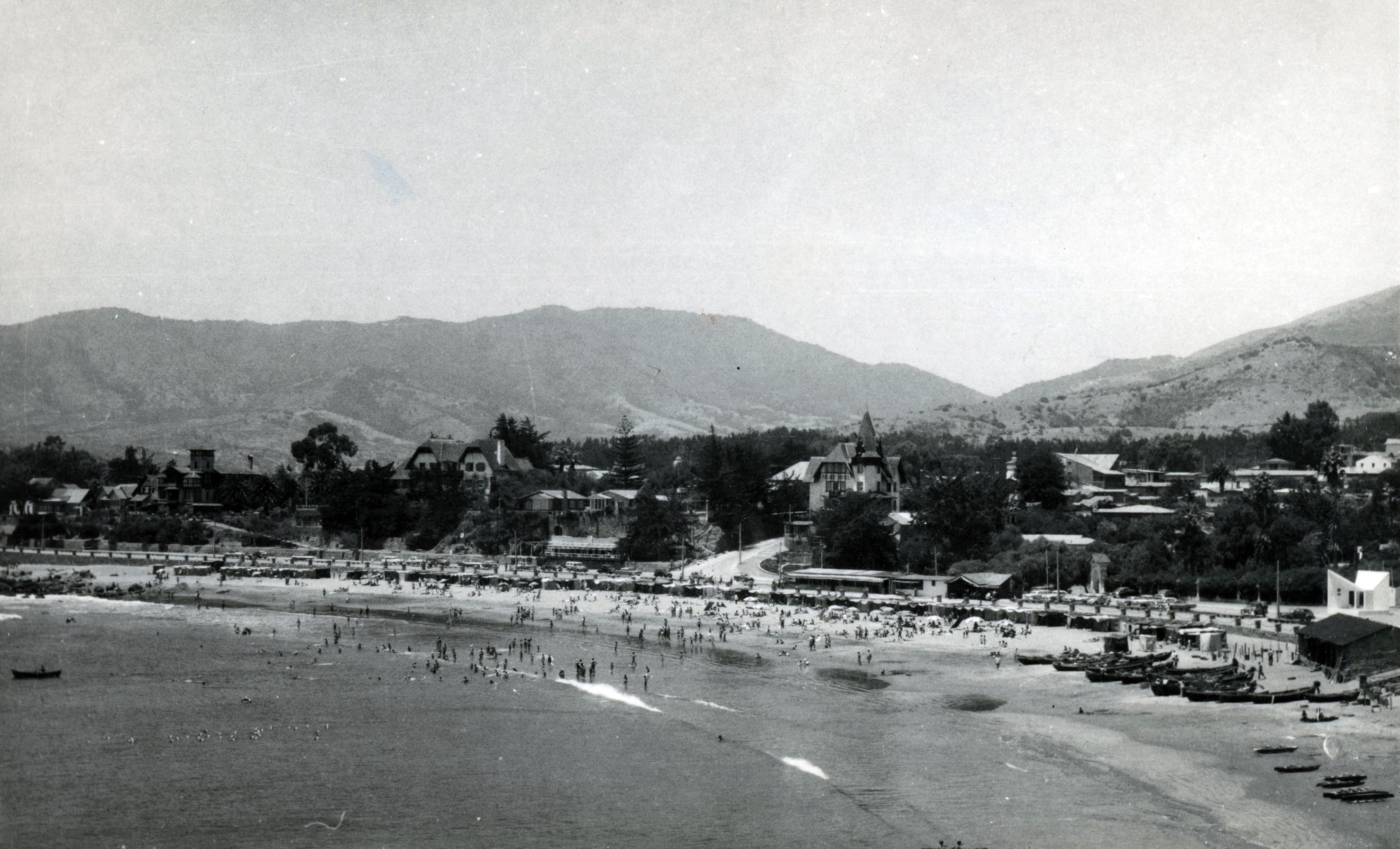 Bahía de Papudo en 1950