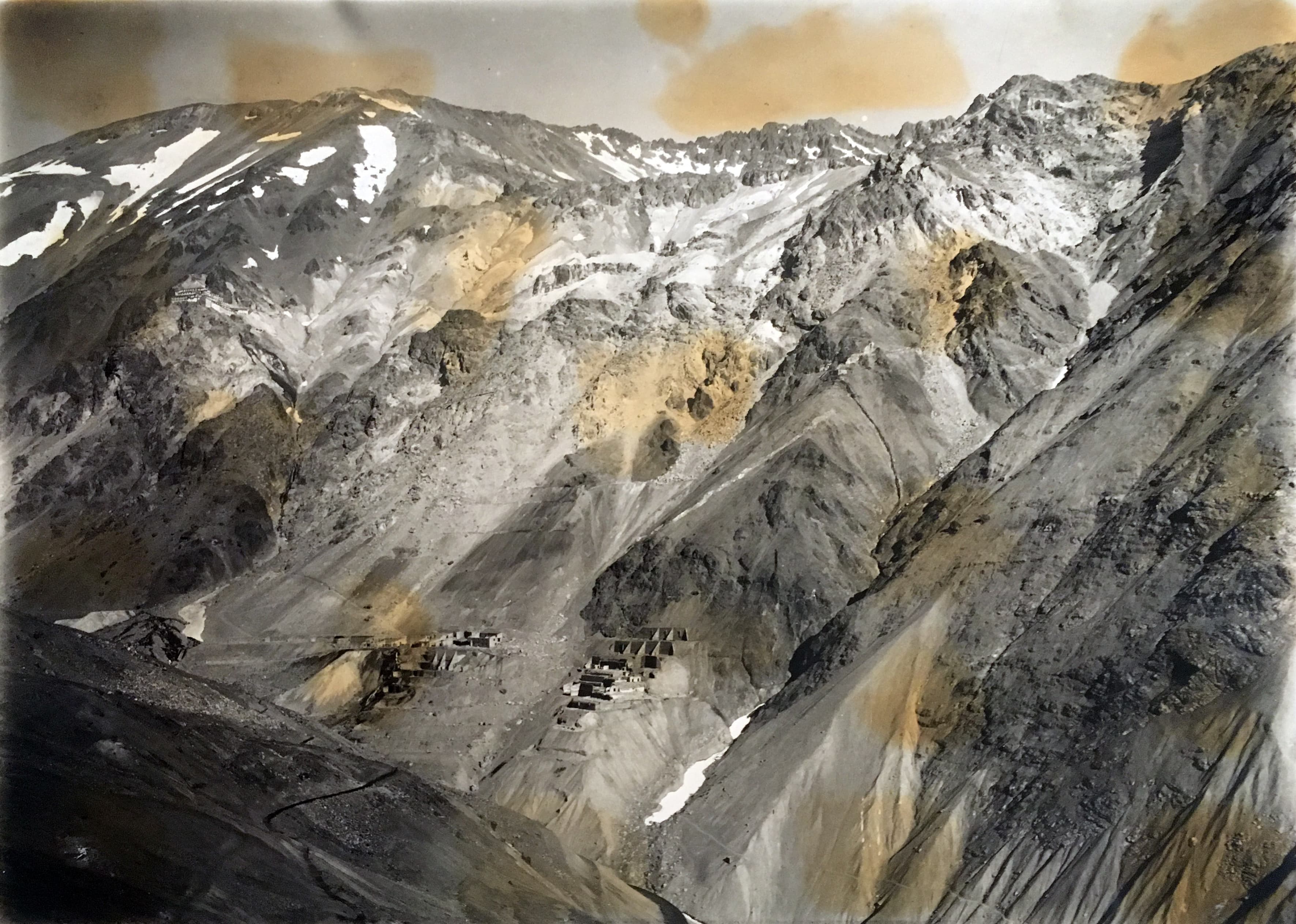 Vista general de la mina El Teniente, 1938