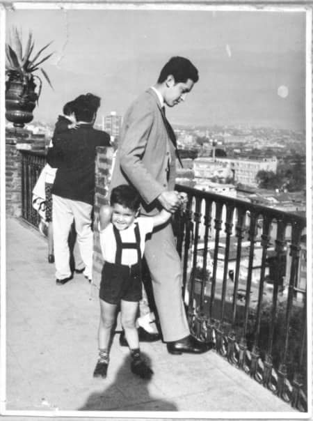 Paseo en el Cerro Santa Lucía en 1969