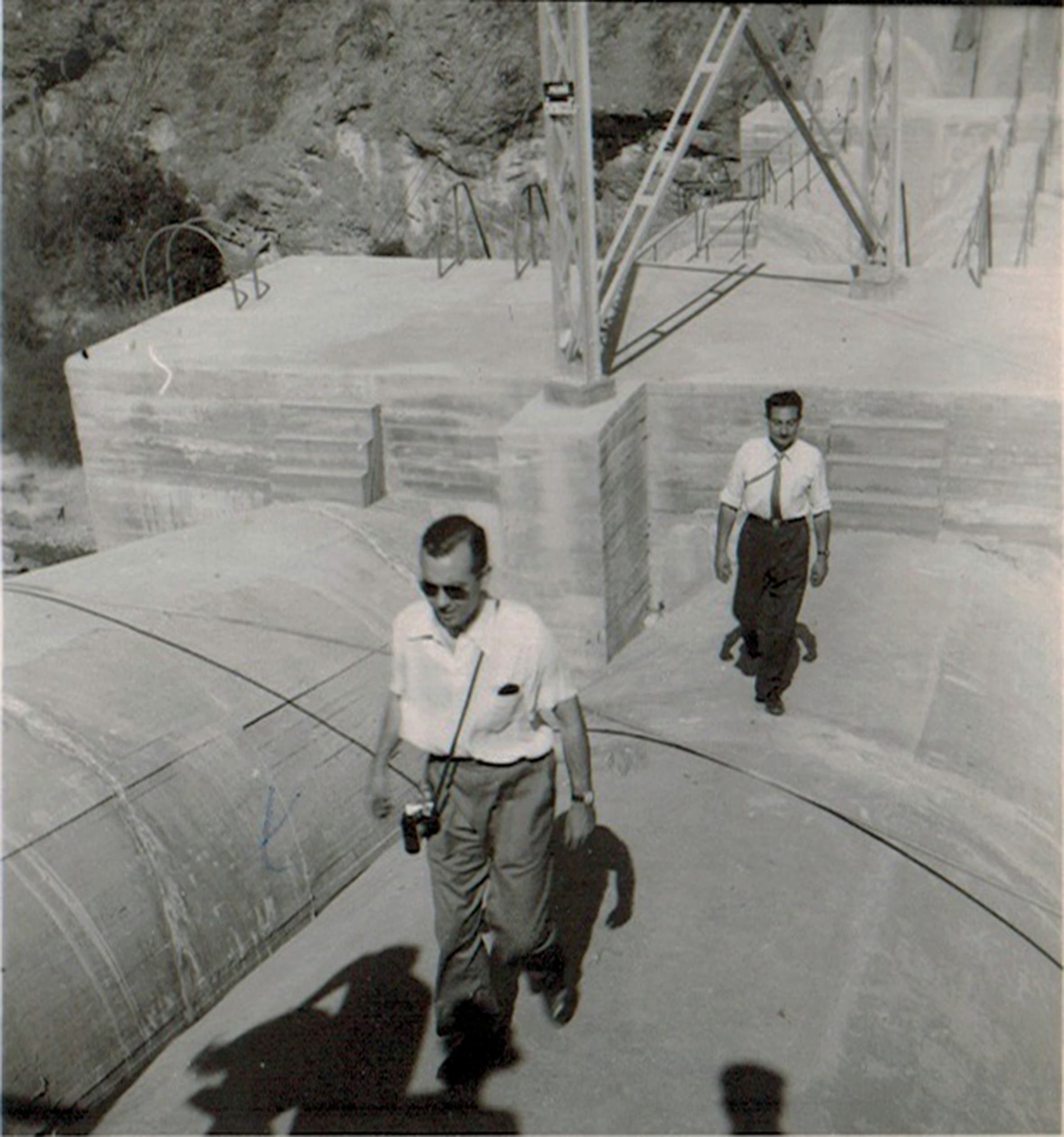 Construcción de la Central Hidroeléctrica Sauzal, 1945