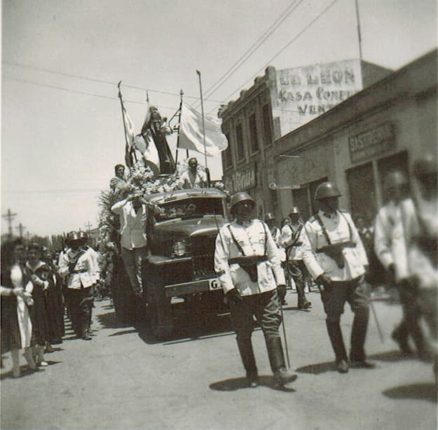 Virgen del Carmen en Rancagua en 1945