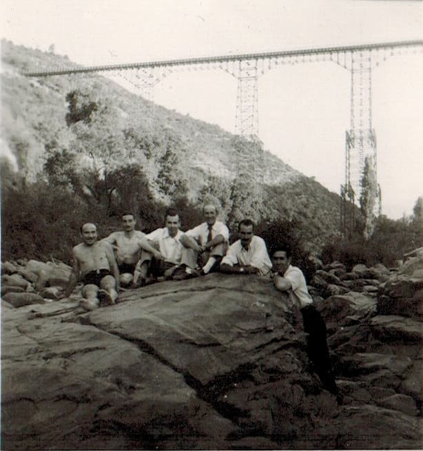 Verano en el Río Cachapoal, 1945