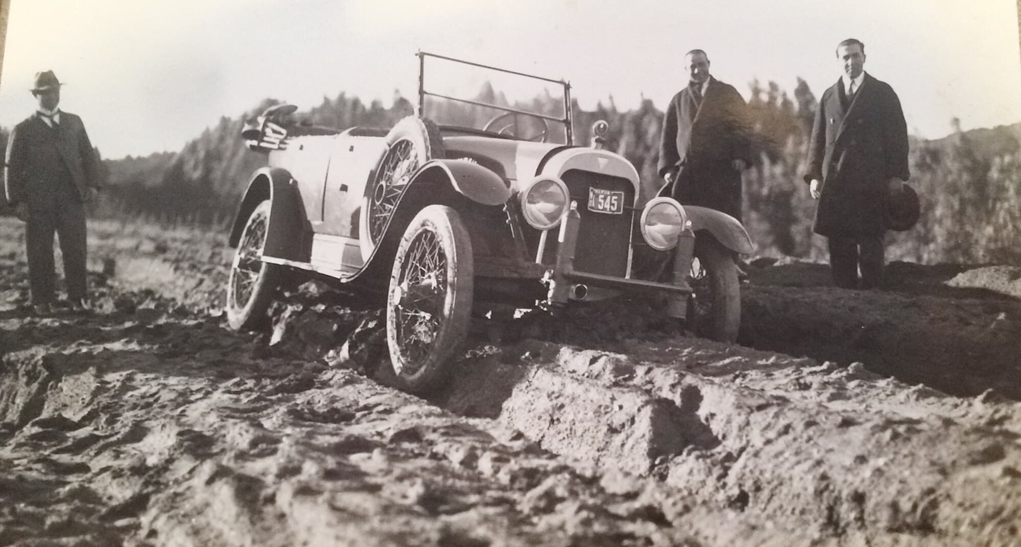 Camino Valparaíso Santiago en 1930