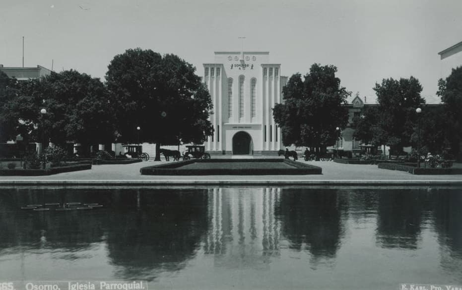 Plaza de Armas de Osorno, años 40s