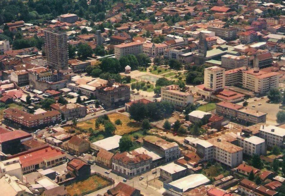 Vista aérea de Osorno en 1989