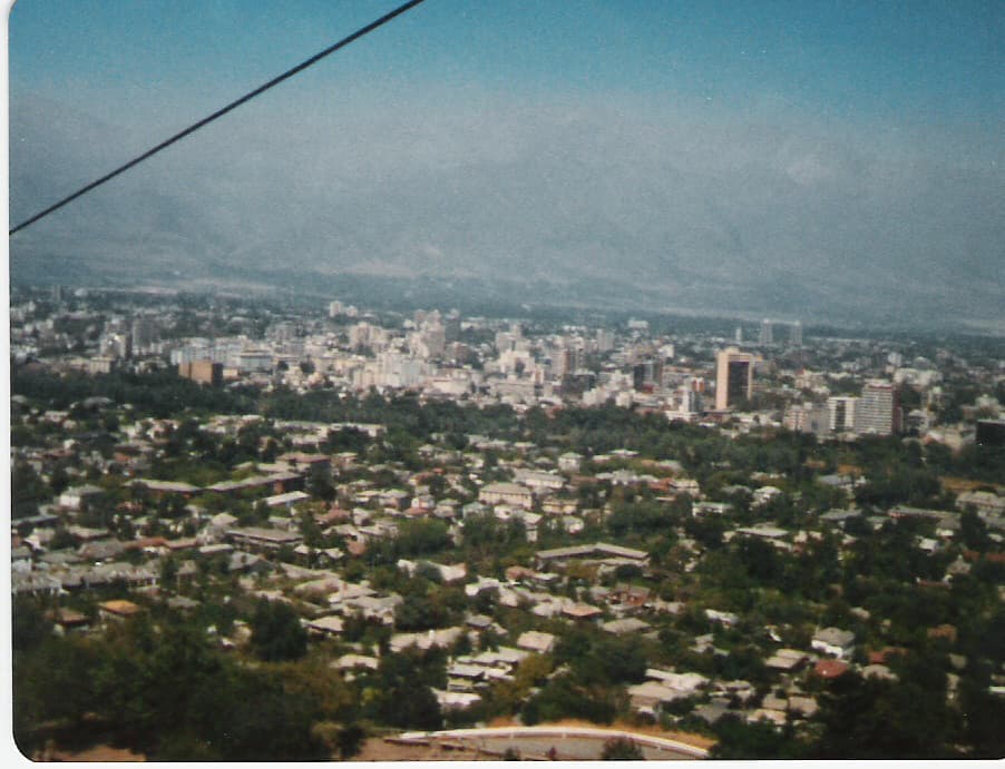 Santiago desde el teleférico del Cerro San Cristóbal