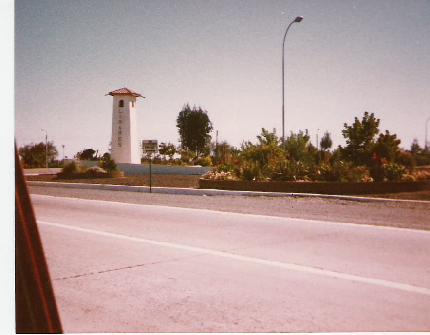 Entrada a Linares desde Ruta 5 en 1982