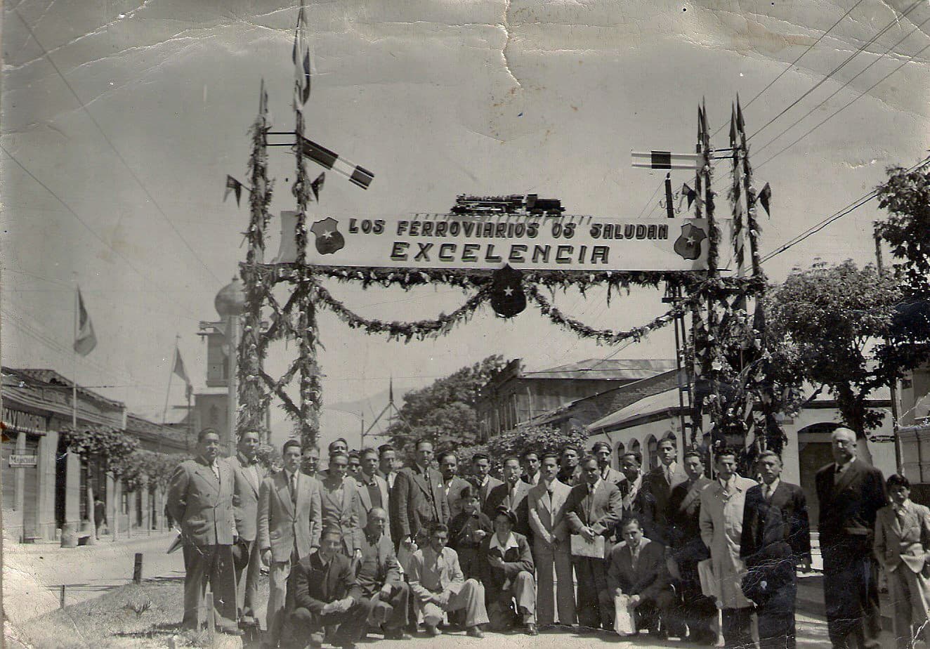 Ferroviarios en San Fernando, 1950
