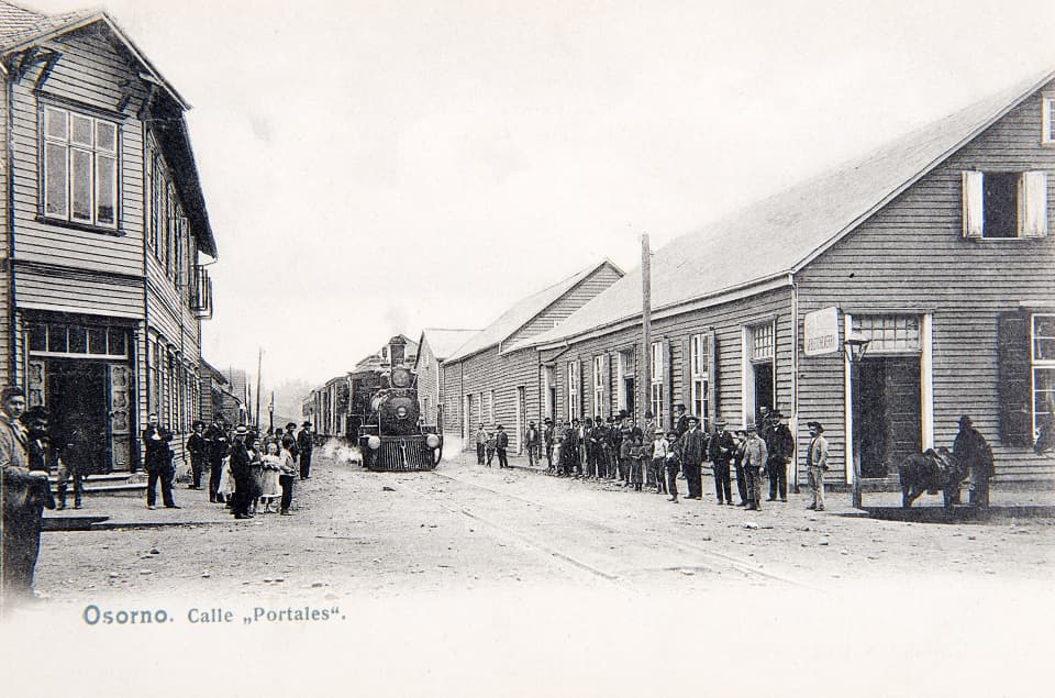 Calle Portales de Osorno en 1911