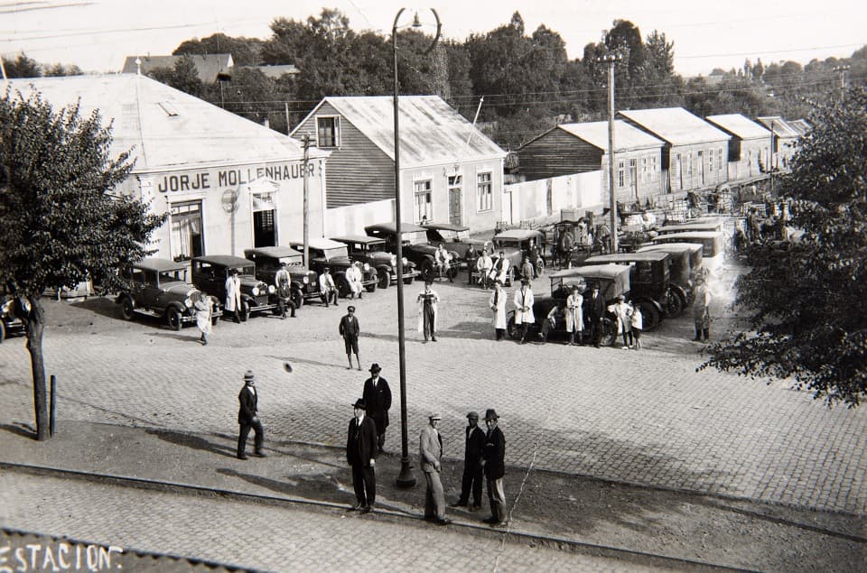 Estación de Valdivia en 1930