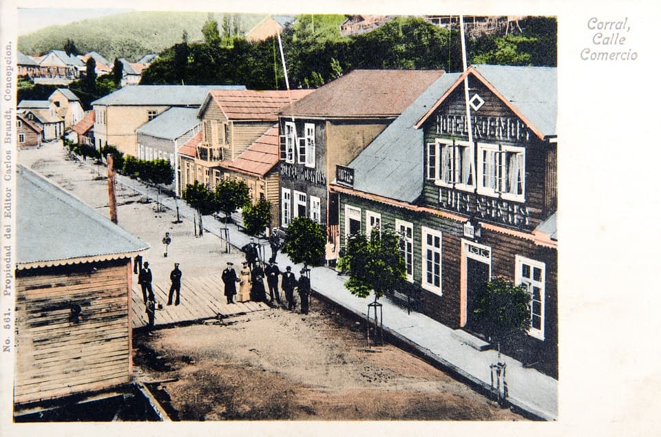 Calle Comercio de Corral en 1930