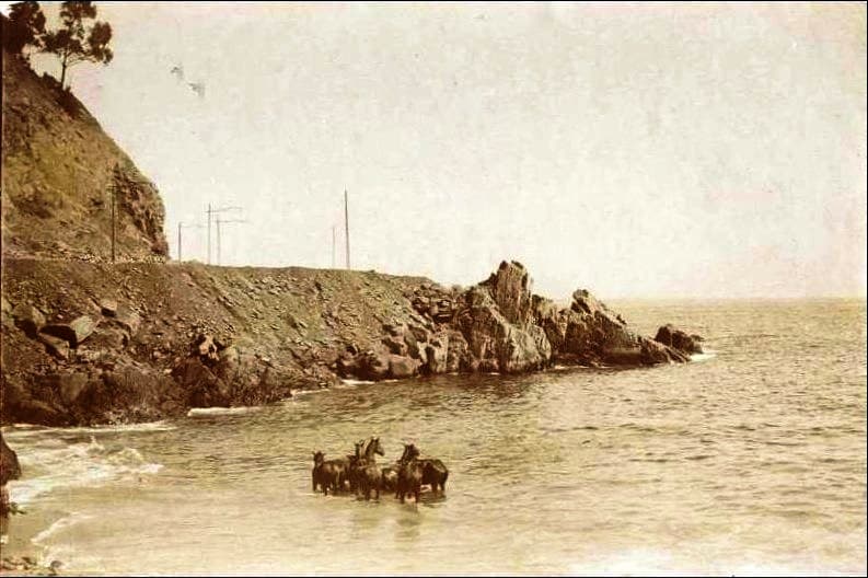 Caleta El Membrillo en 1905
