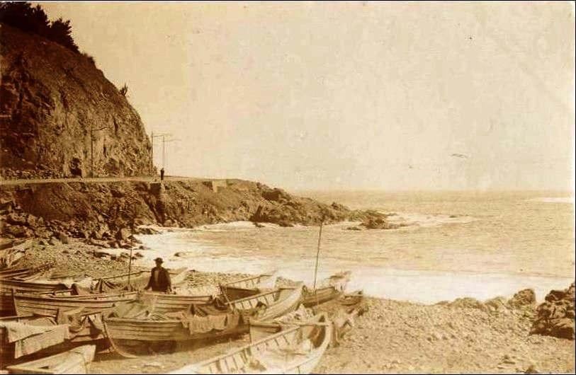 Caleta El Membrillo en 1905