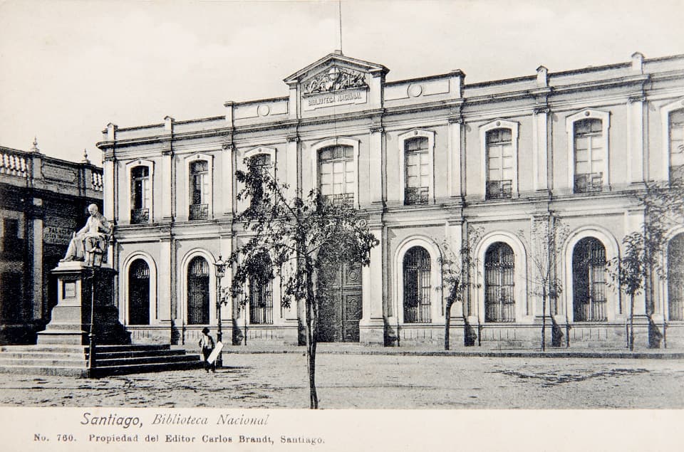 Antigua Biblioteca Nacional de Chile, Santiago, ca. 1890