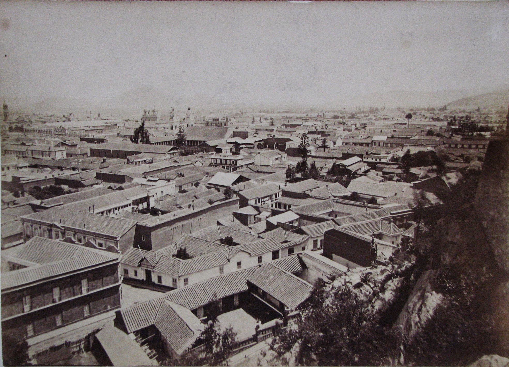 Centro de Santiago en 1890