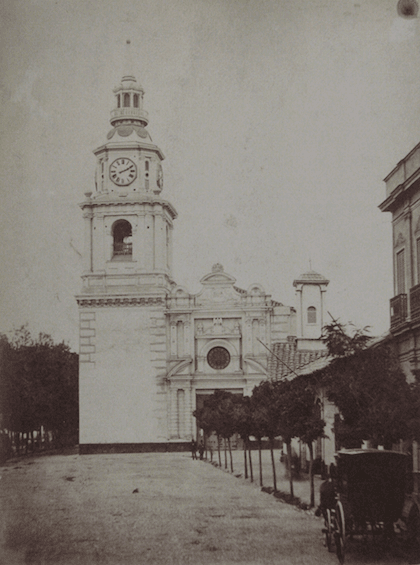 Santiago, Iglesia de San Francisco en 1890
