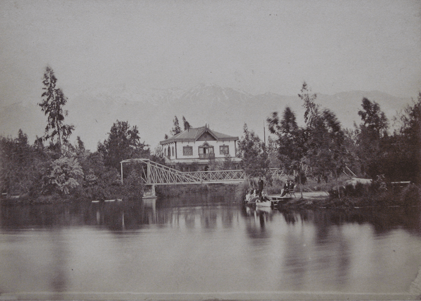Laguna del Parque Cousiño en 1880