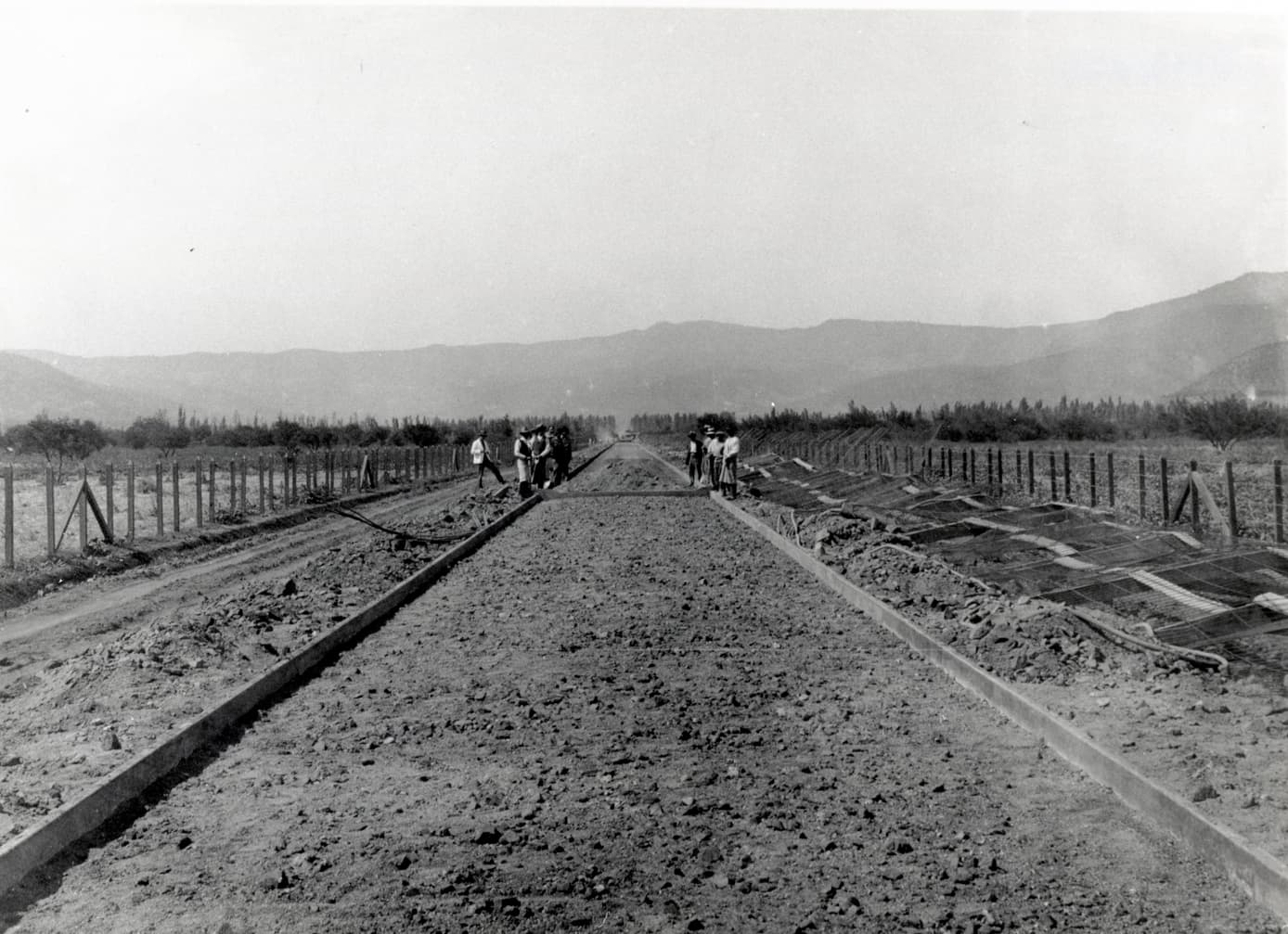 Construcción de camino ca. 1915