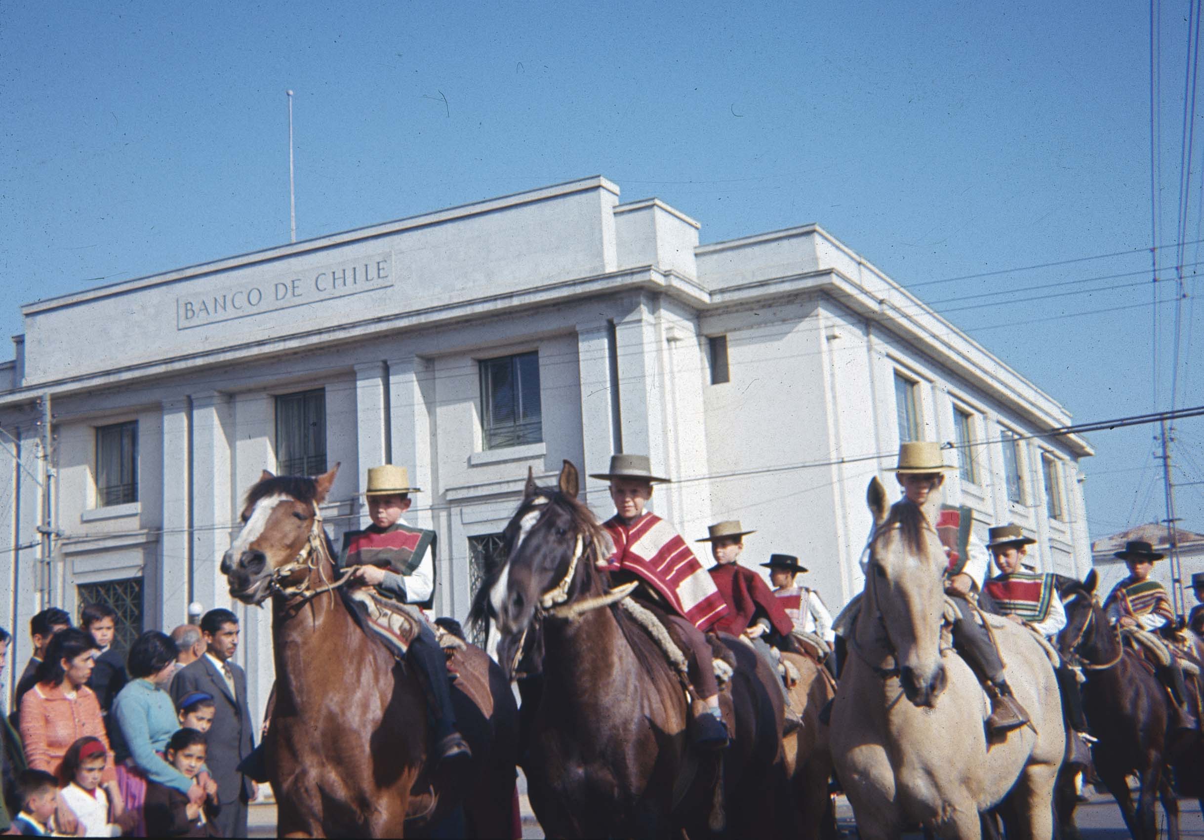 Huasos en Curicó en los 60