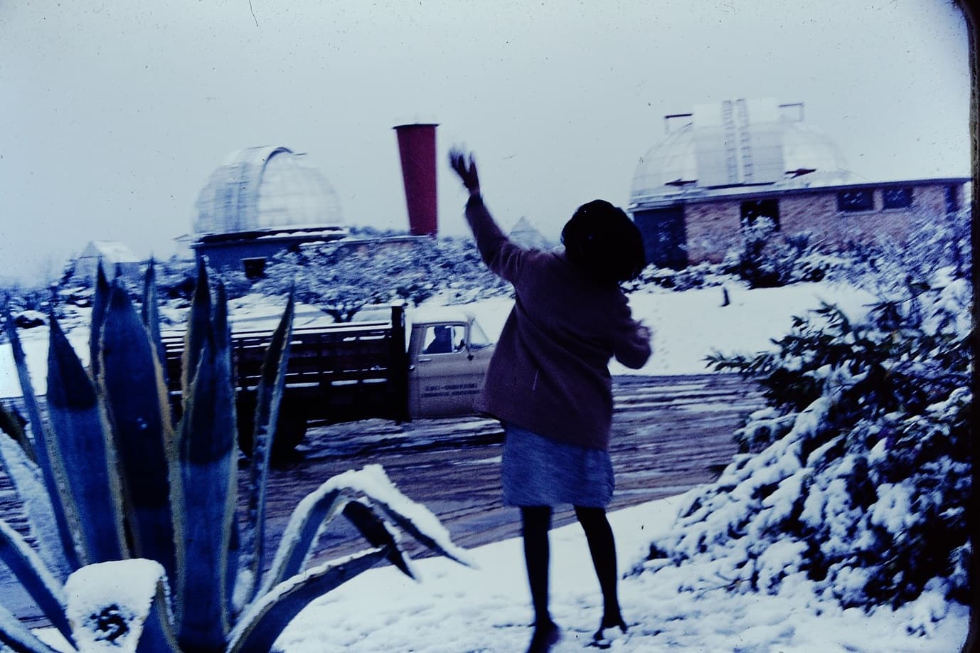 Nevada en el Observatorio Cerro Calán en los 60s