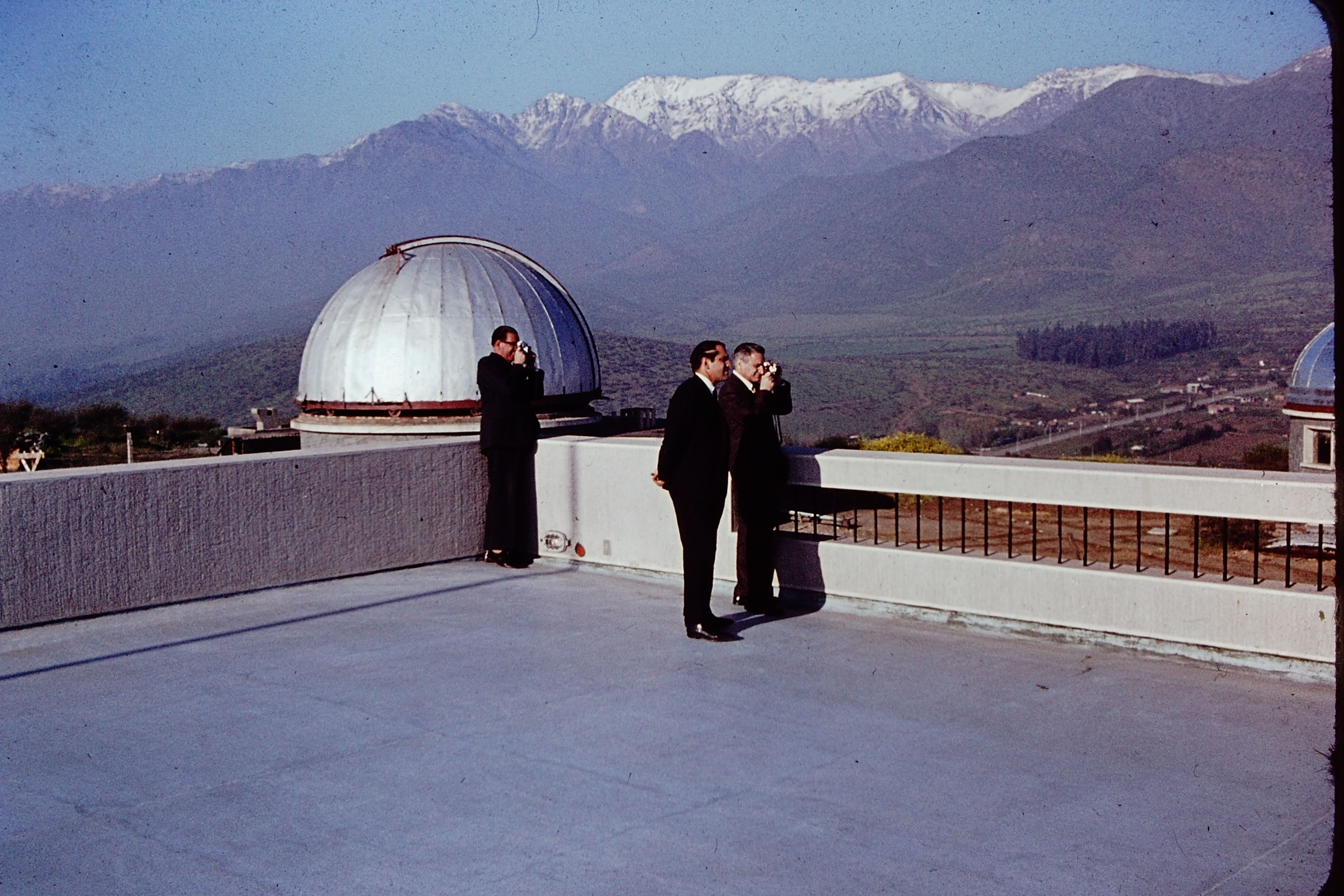 Dependencias Observatorio Cerro Calán en los 60s