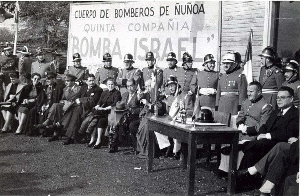 Inauguración Cuartel Quinta Compañía, 1954