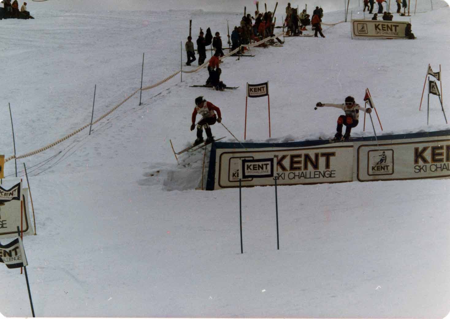 Competencia en La Parva en 1984