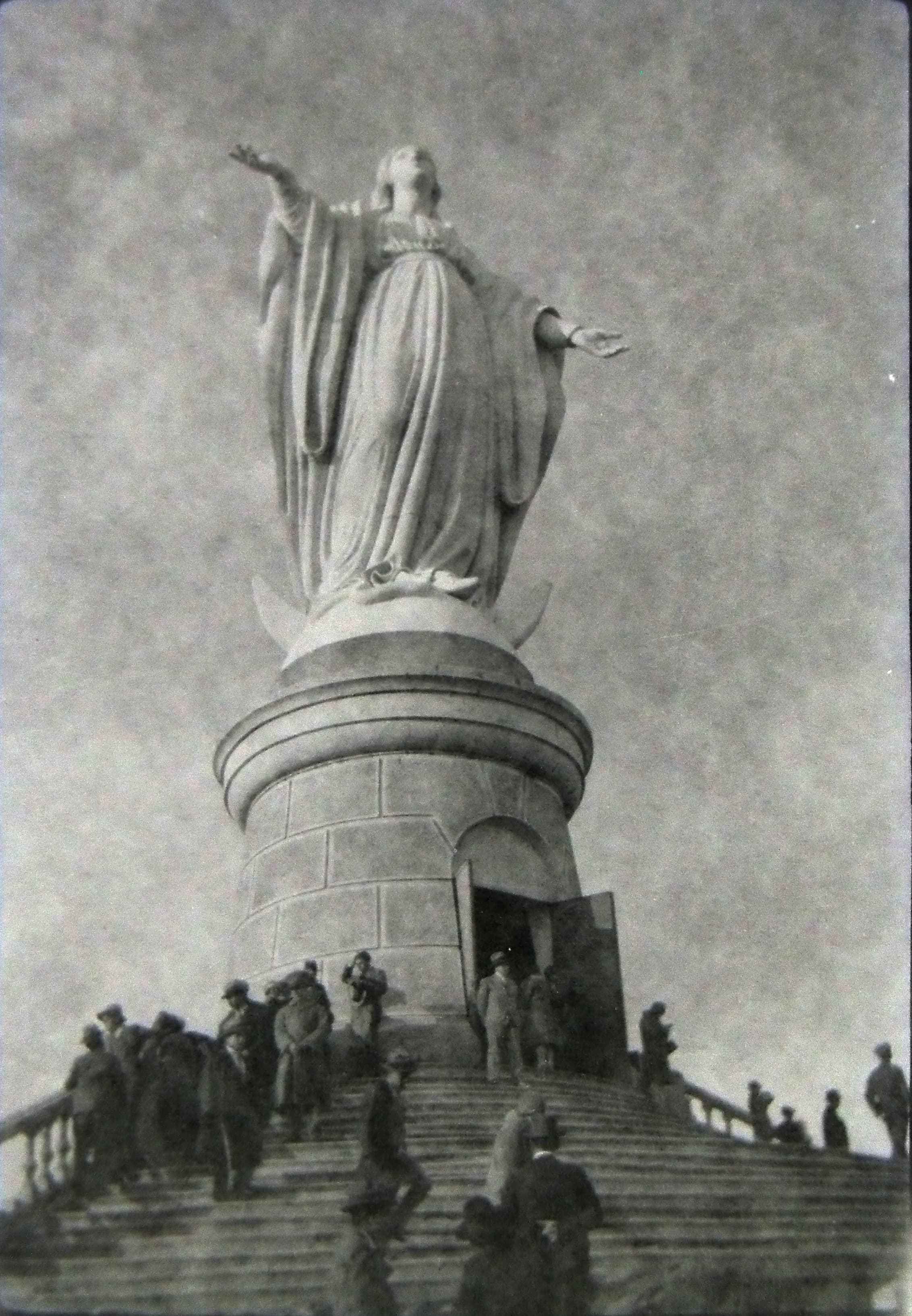 Cumbre de Cerro San Cristóbal en 1950