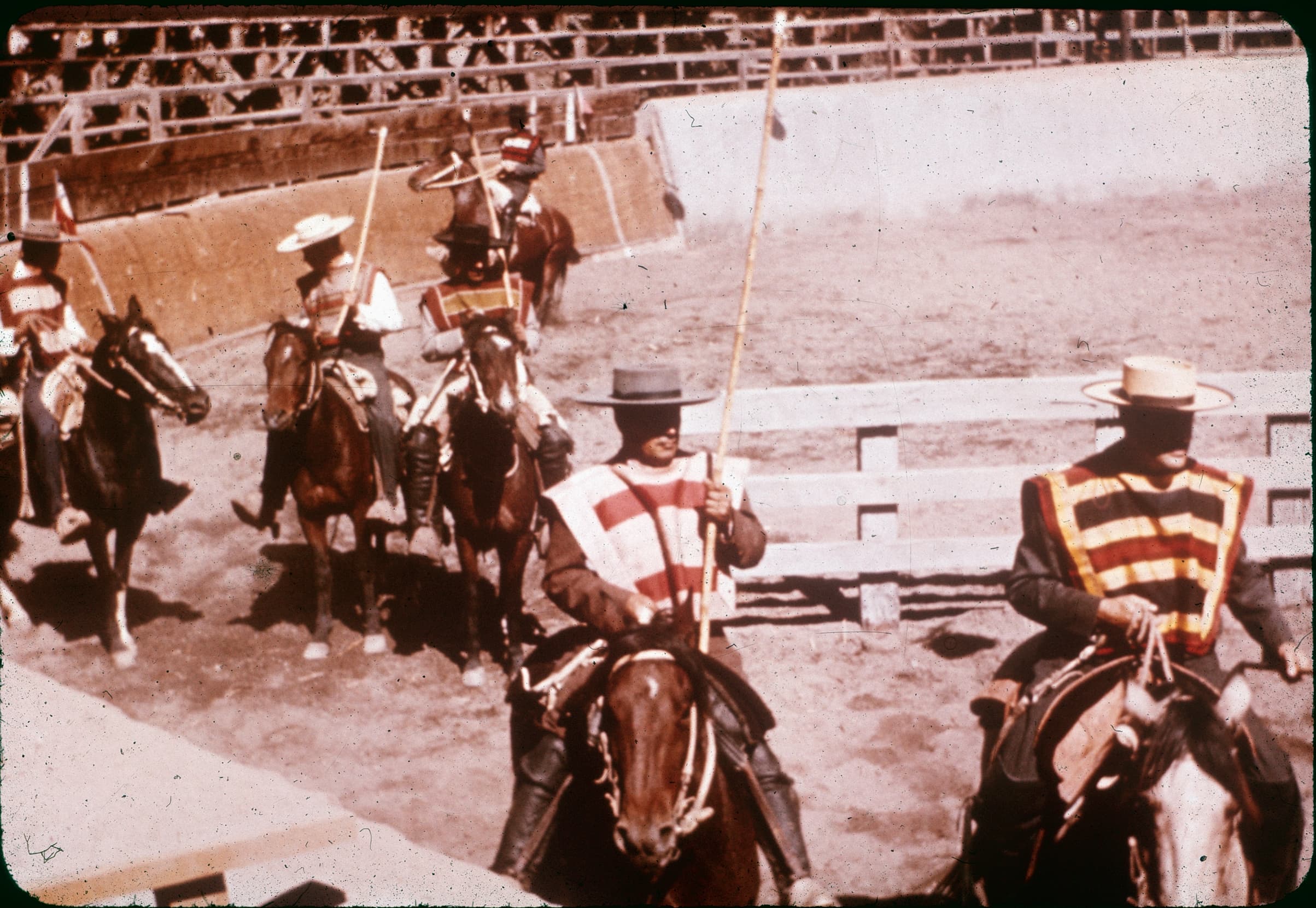 Rodeo en Curicó en los años 60