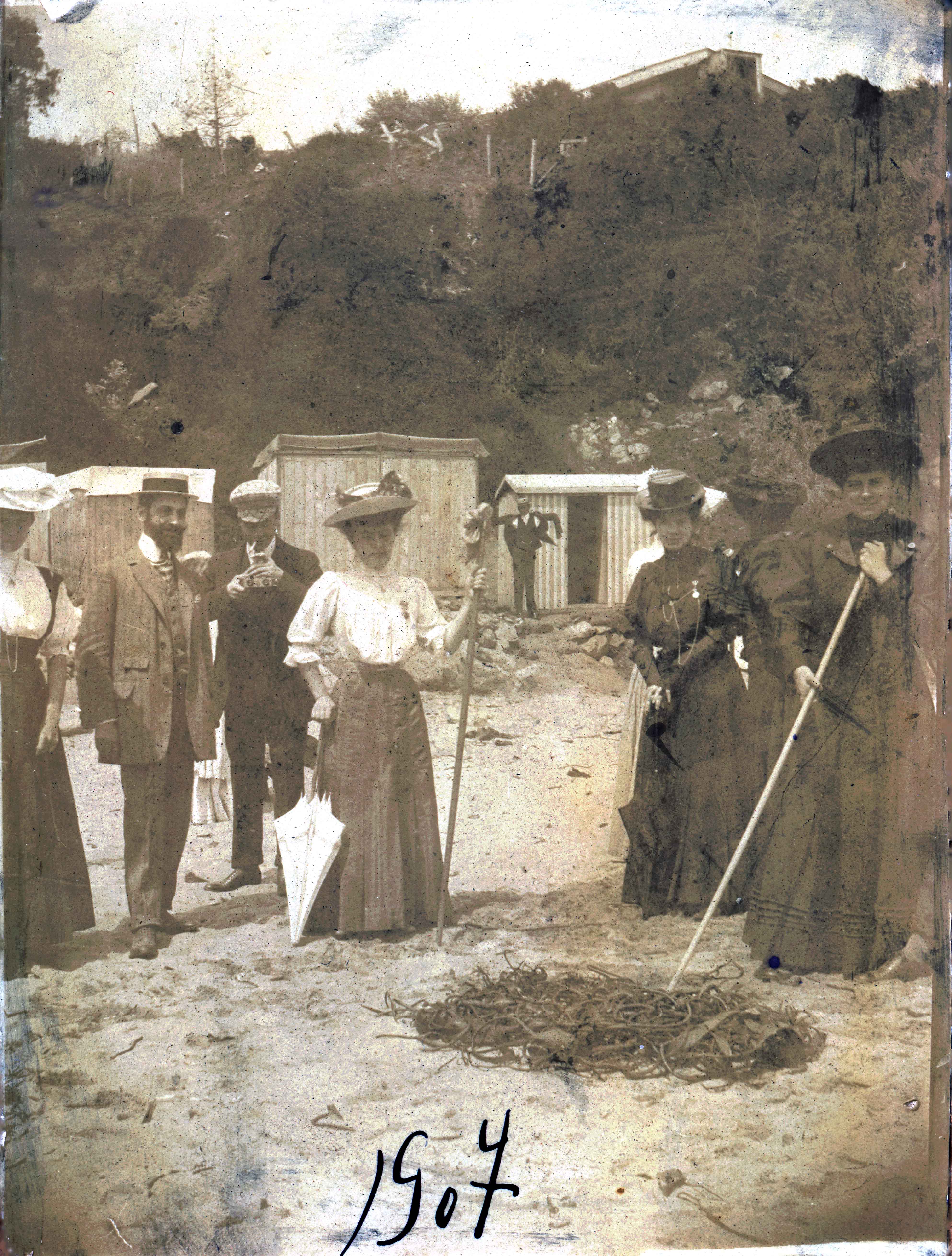 Playa de Zapallar en 1907