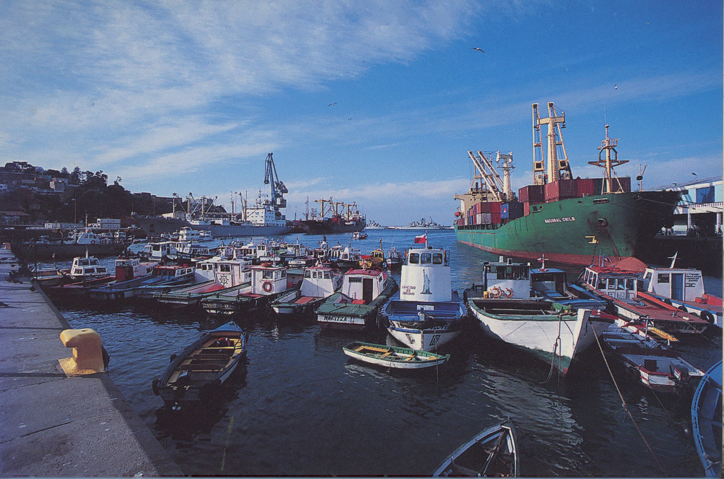muelle Prat de Valparaíso en 1980