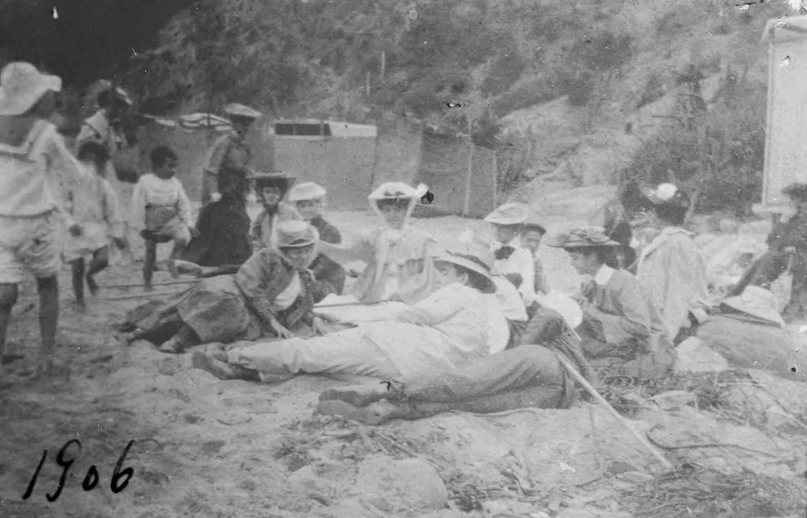 Playa de Zapallar en 1907