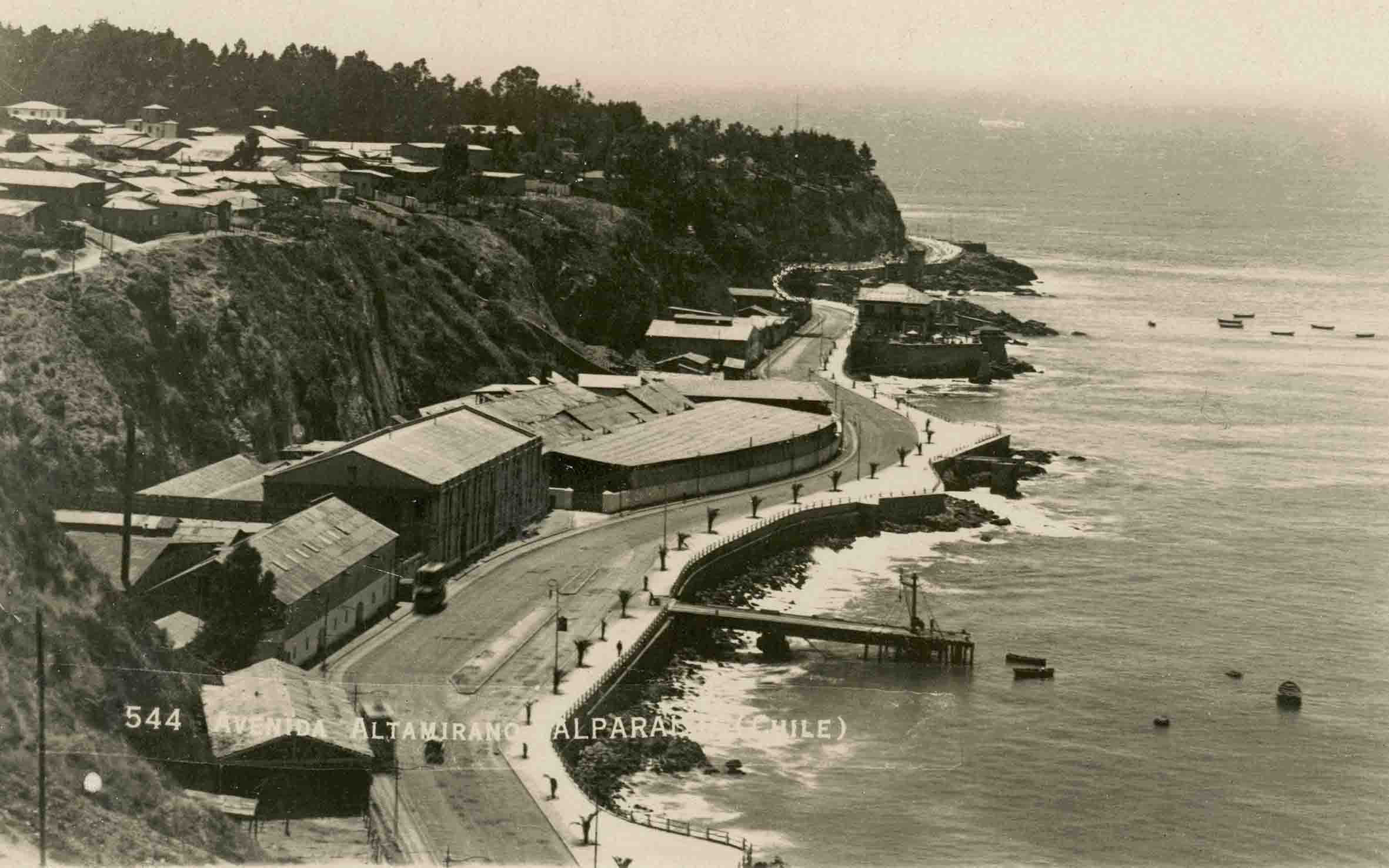 Avenida Altamirano de Valparaíso en 1923