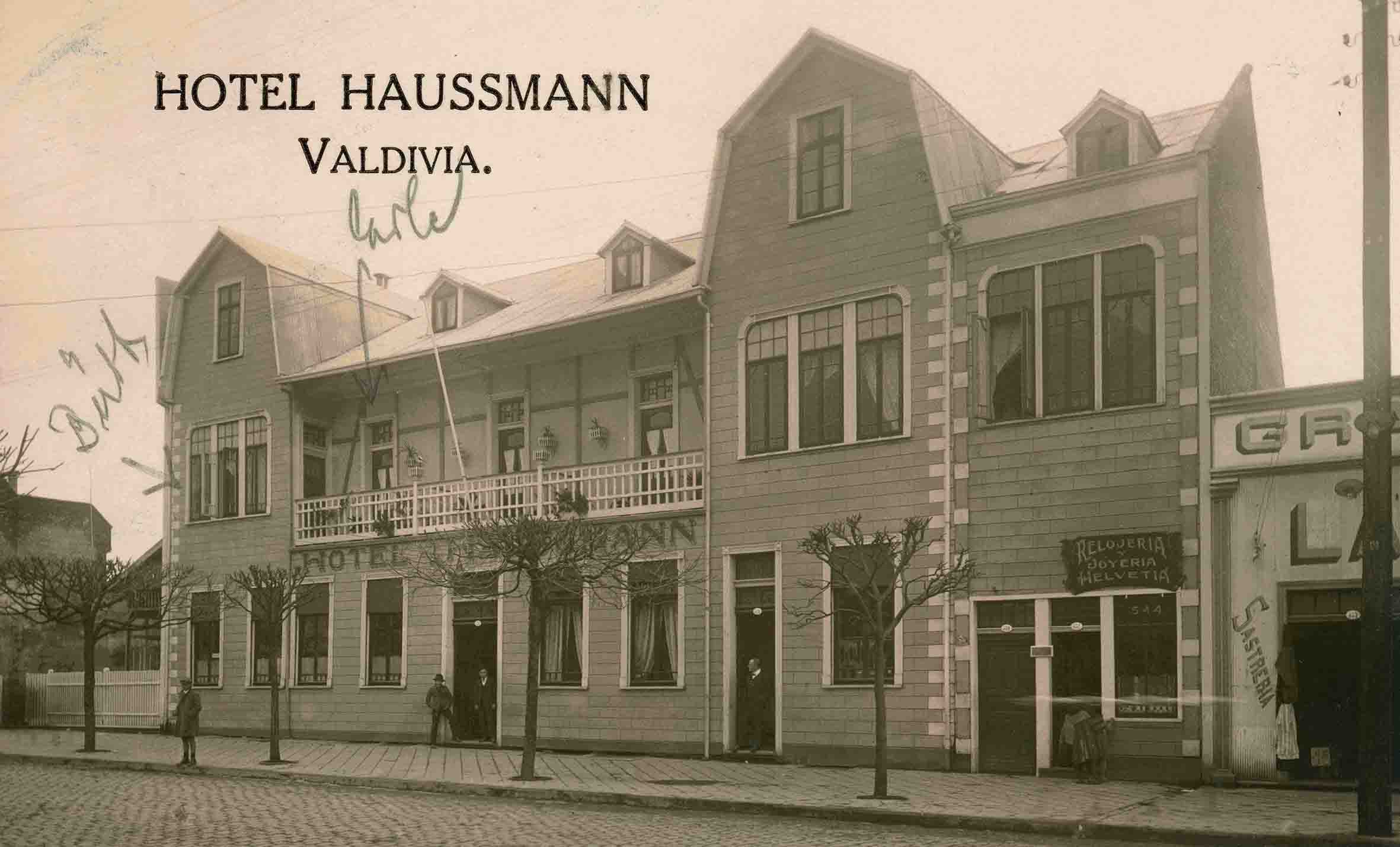 Hotel Haussmann de Valdivia ca. 1930