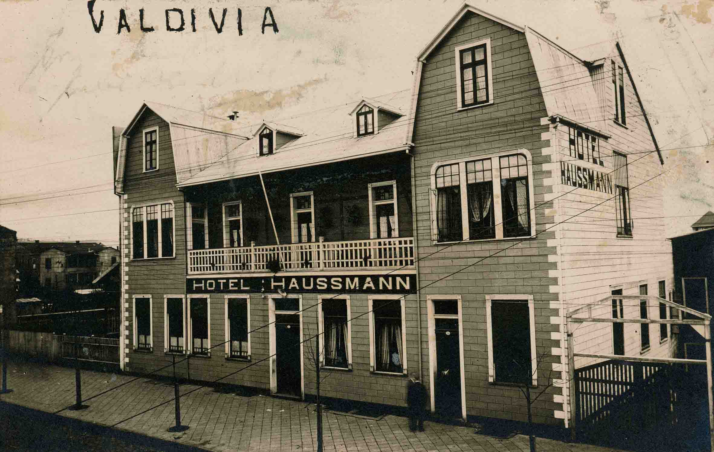 Hotel Haussmann de Valdivia ca. 1930
