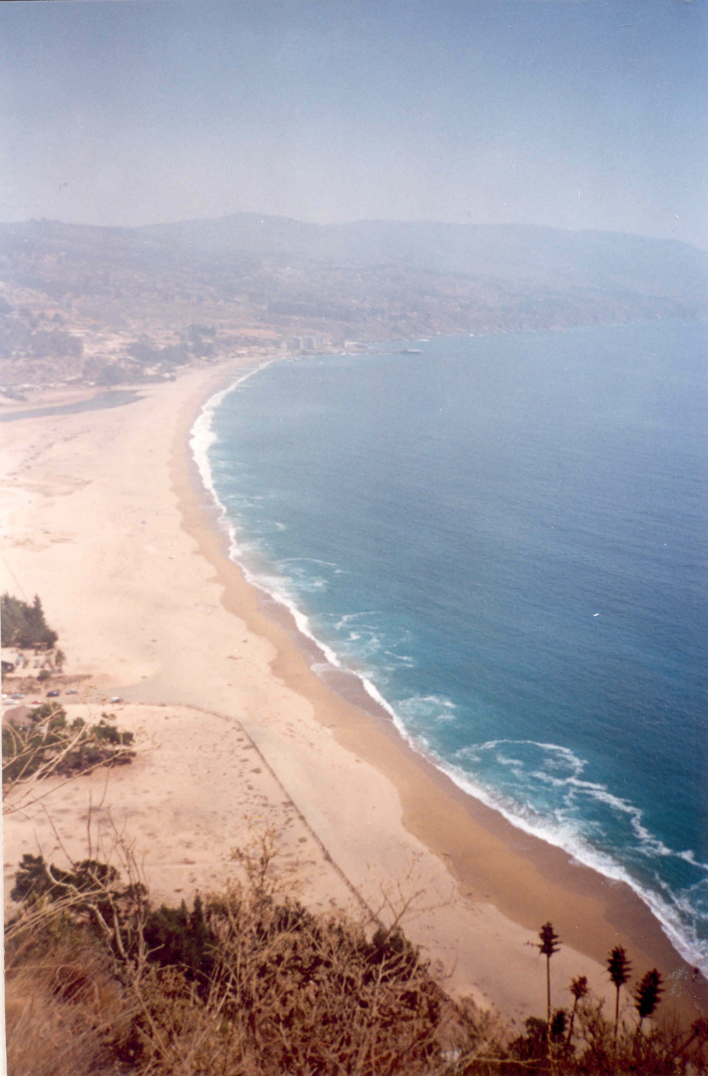 Playa de Laguna Verde en 1986