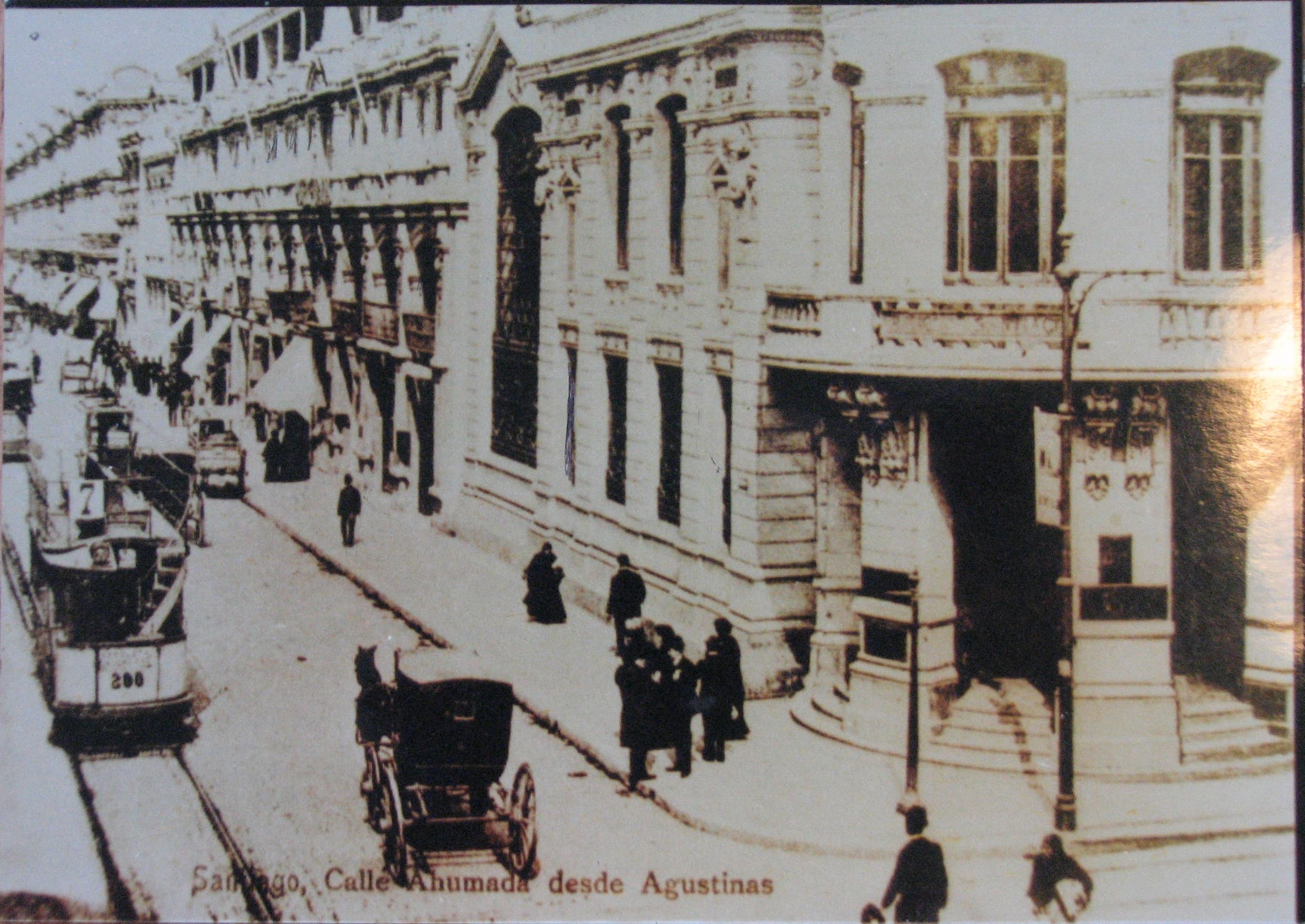 Calle Ahumada de Santiago ca. 1910