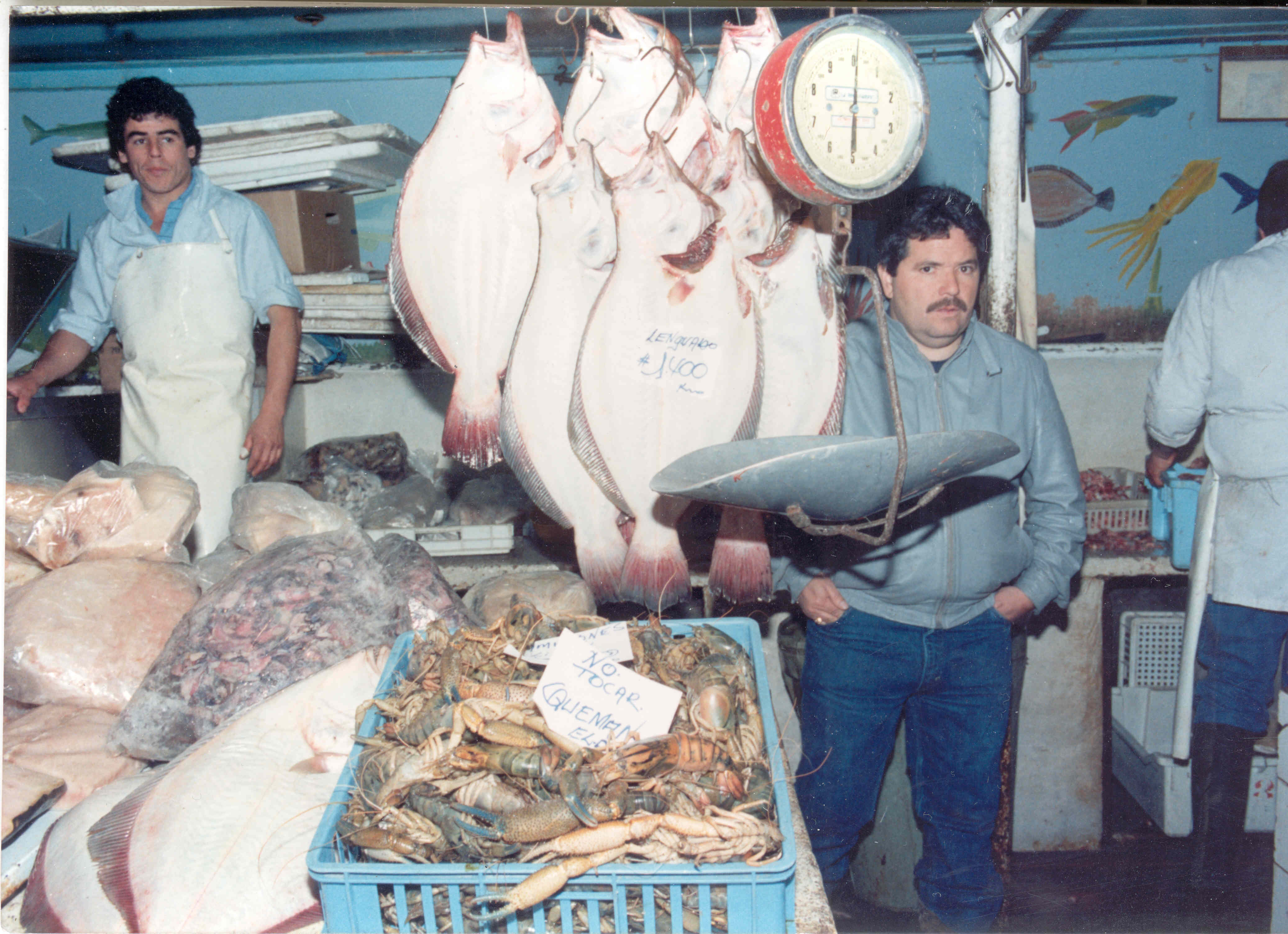 Mercado Central de Santiago en 1980