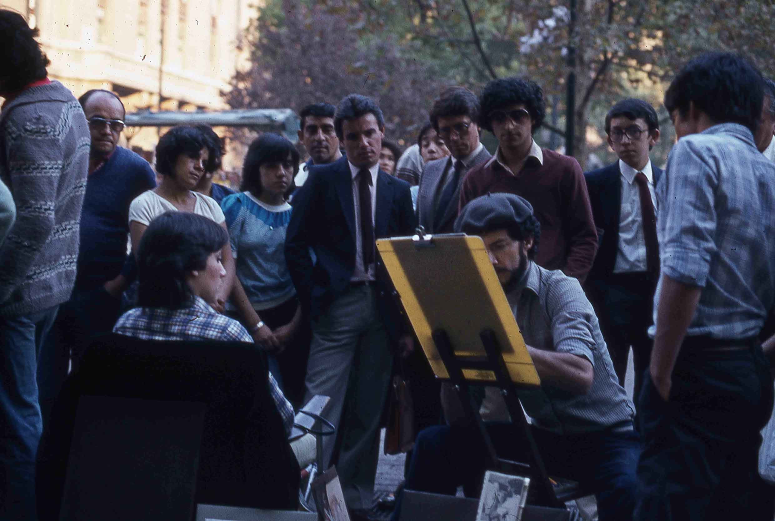 Plaza de Armas de Santiago en los 80