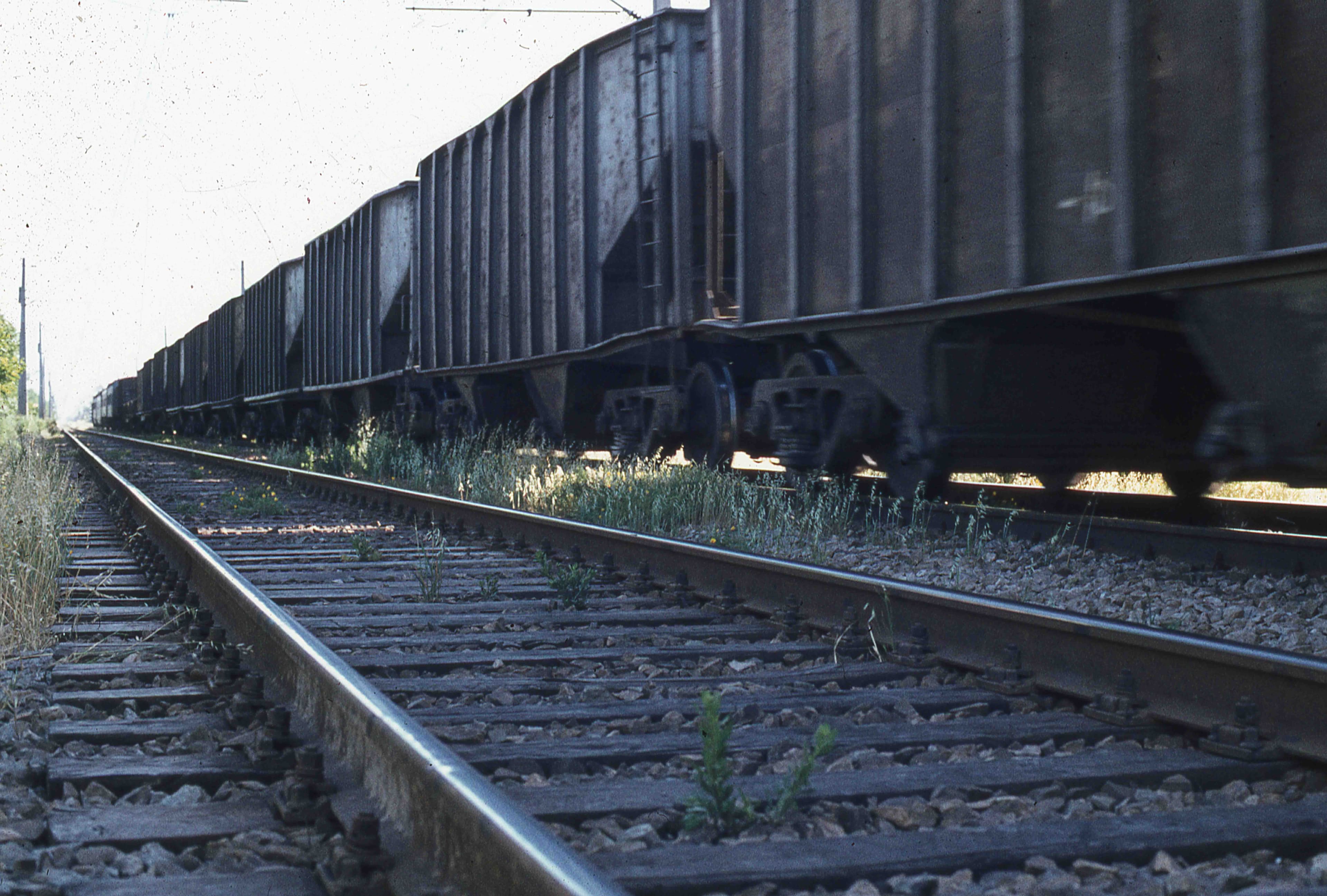 Tren de carga en 1980