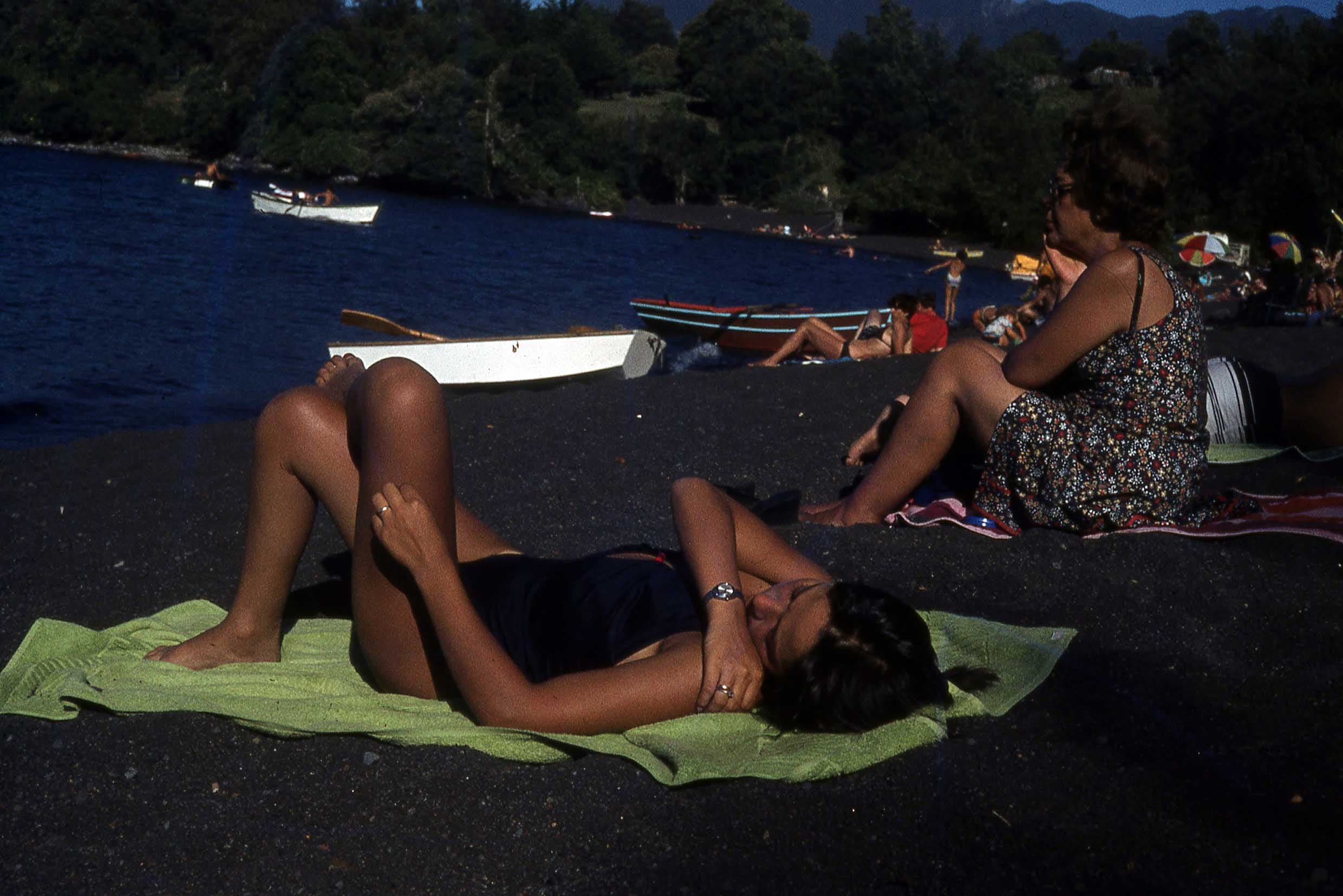 Playa de Pucón en 1979