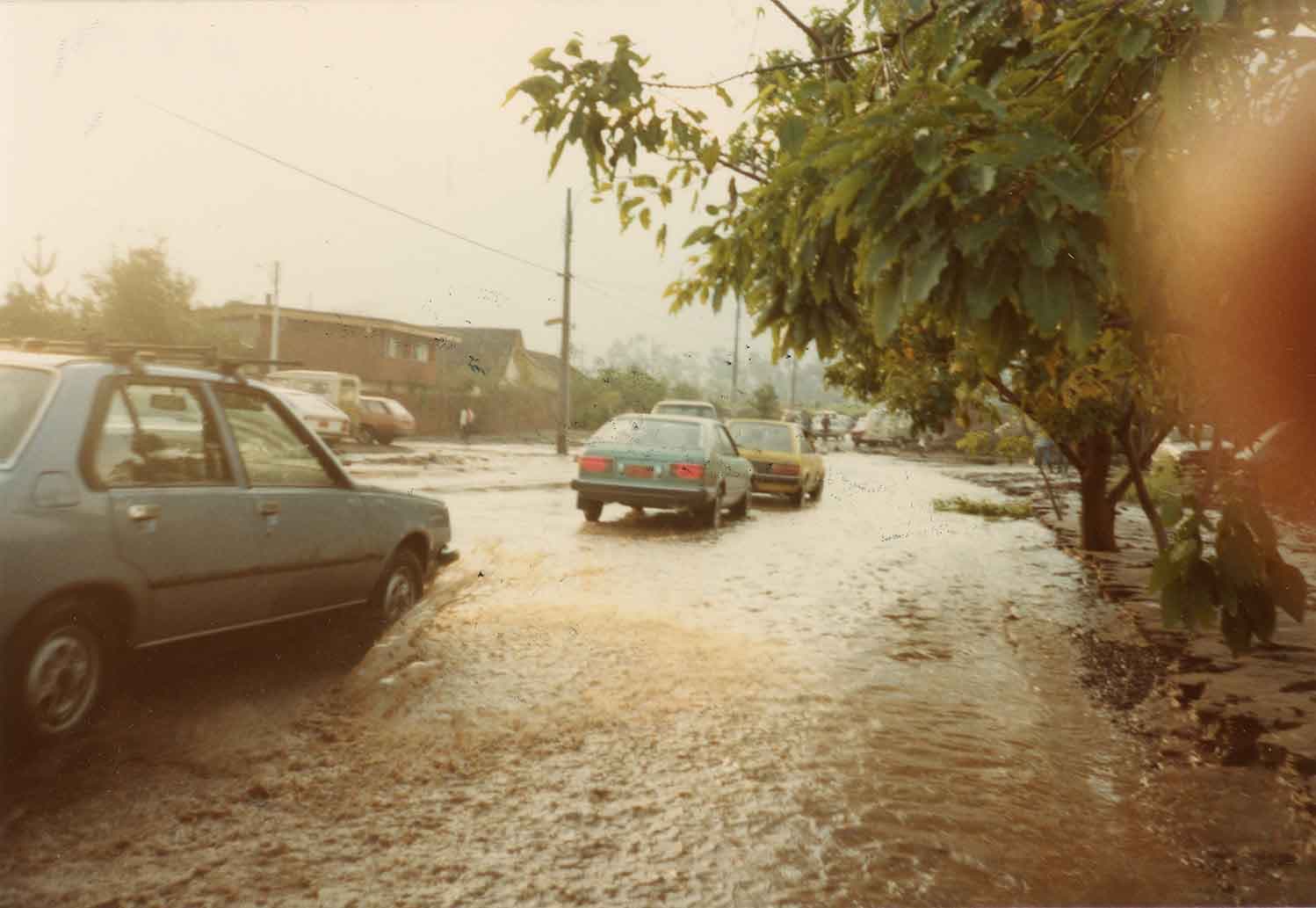 inundación en Vitacura, 1982