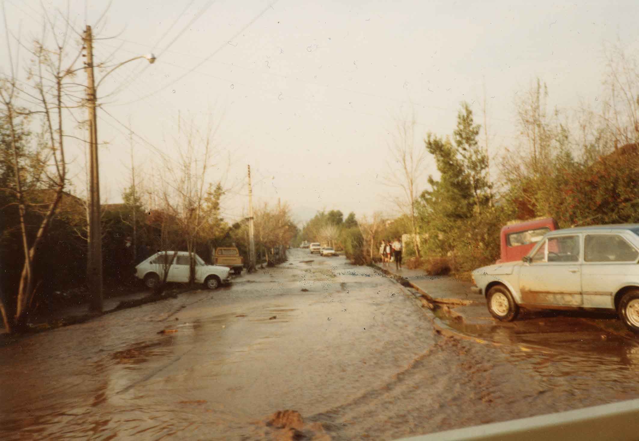 inundación en Vitacura, 1982