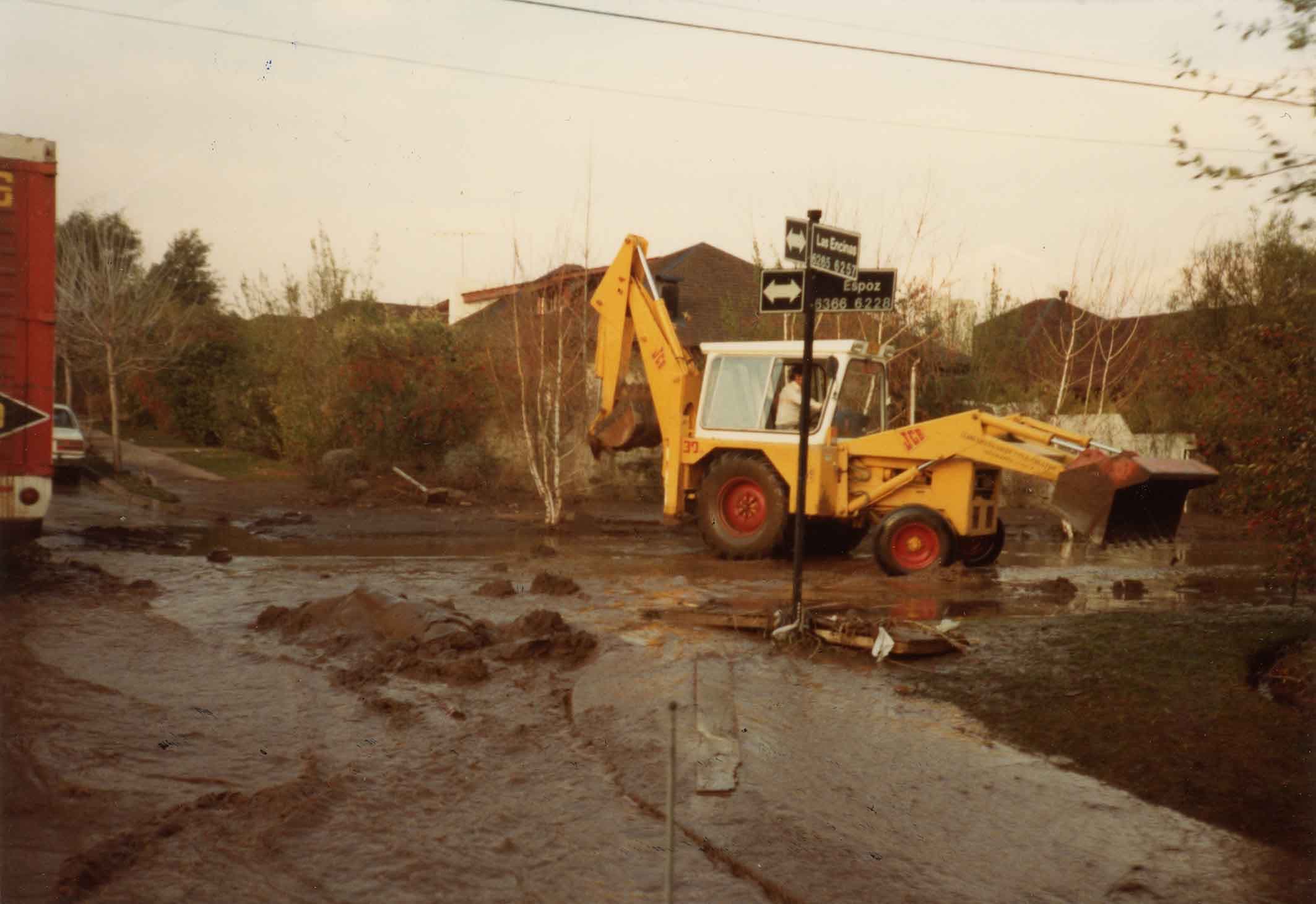 inundación en Vitacura, 1982
