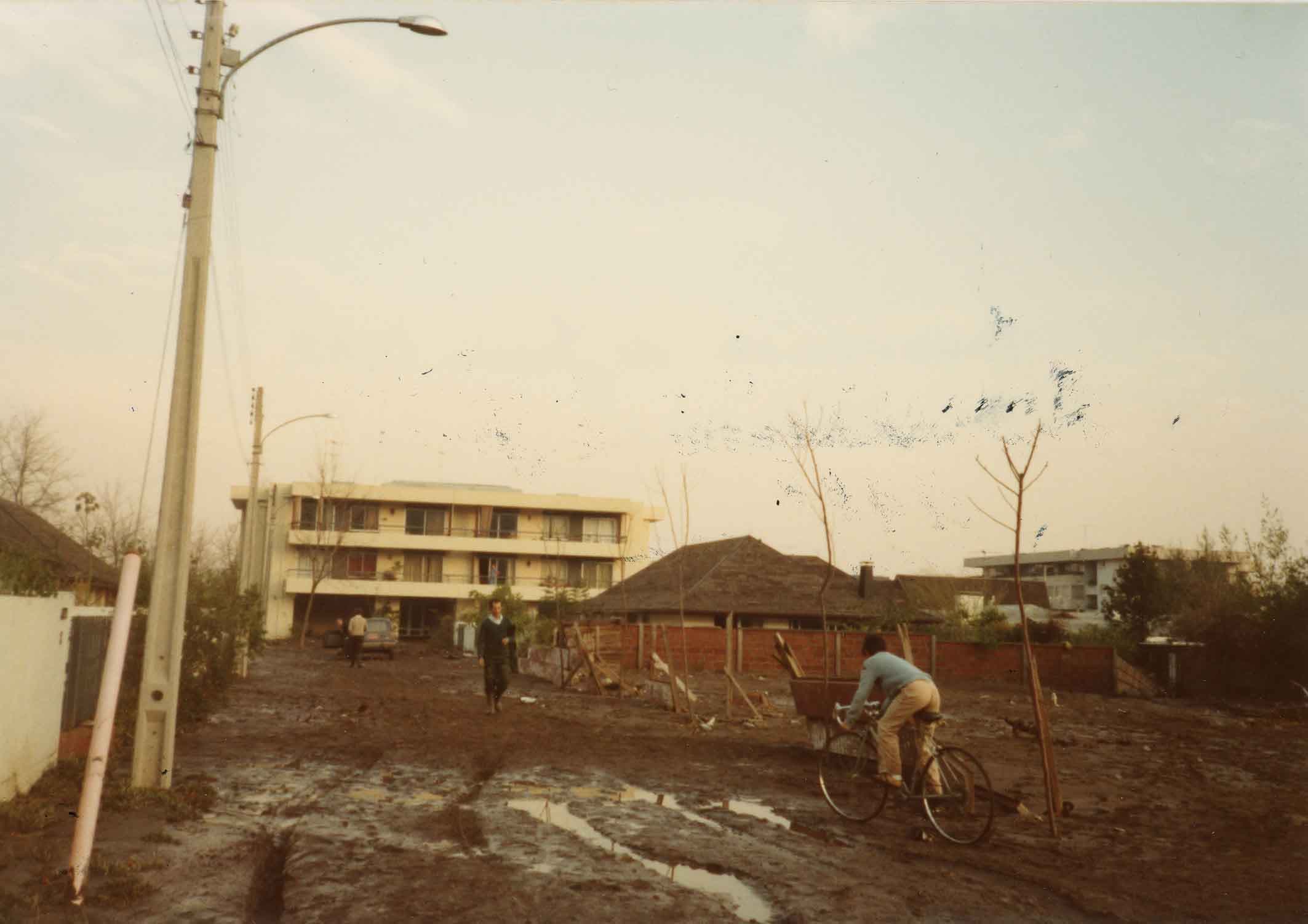 inundación en Vitacura, 1982