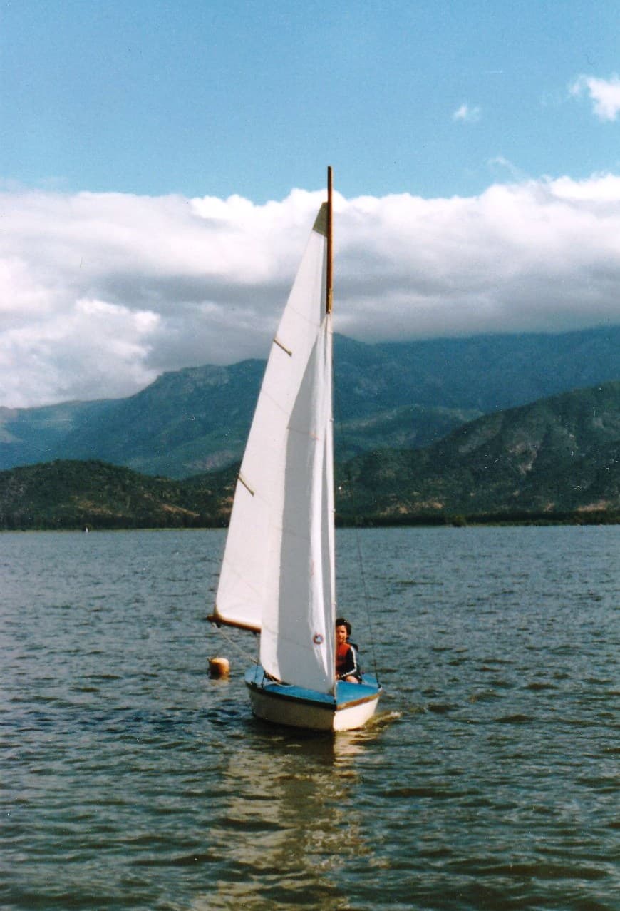 Navegación a vela en Aculeo, 1984